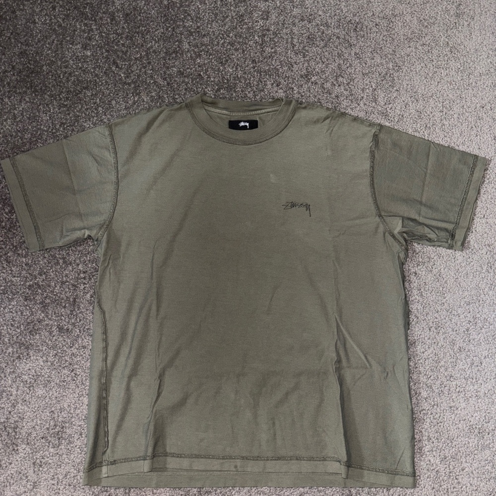 Stussy Men’s Lazy Tee - Olive Green